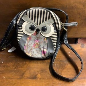 Owl cross body bag new with tags